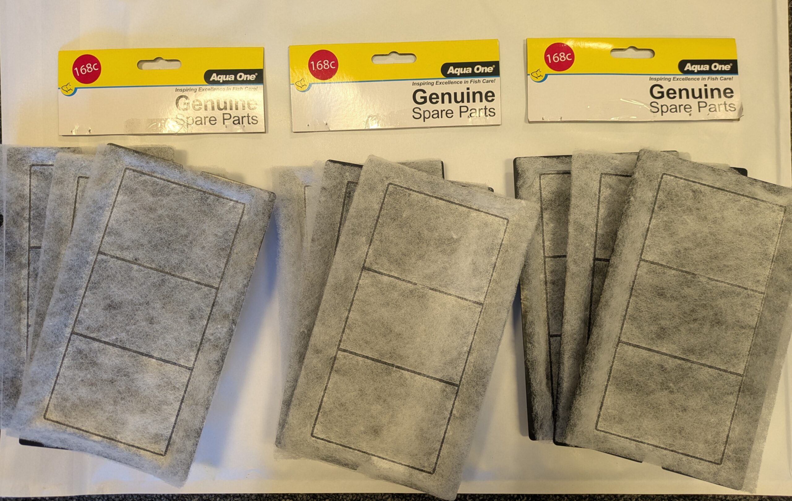 Aqua One 168c Carbon Cartridge Triple Value Pack  for LifeStyle 127 & LifeStyle Classic 125    ( 9 cartridges, three complete changes)