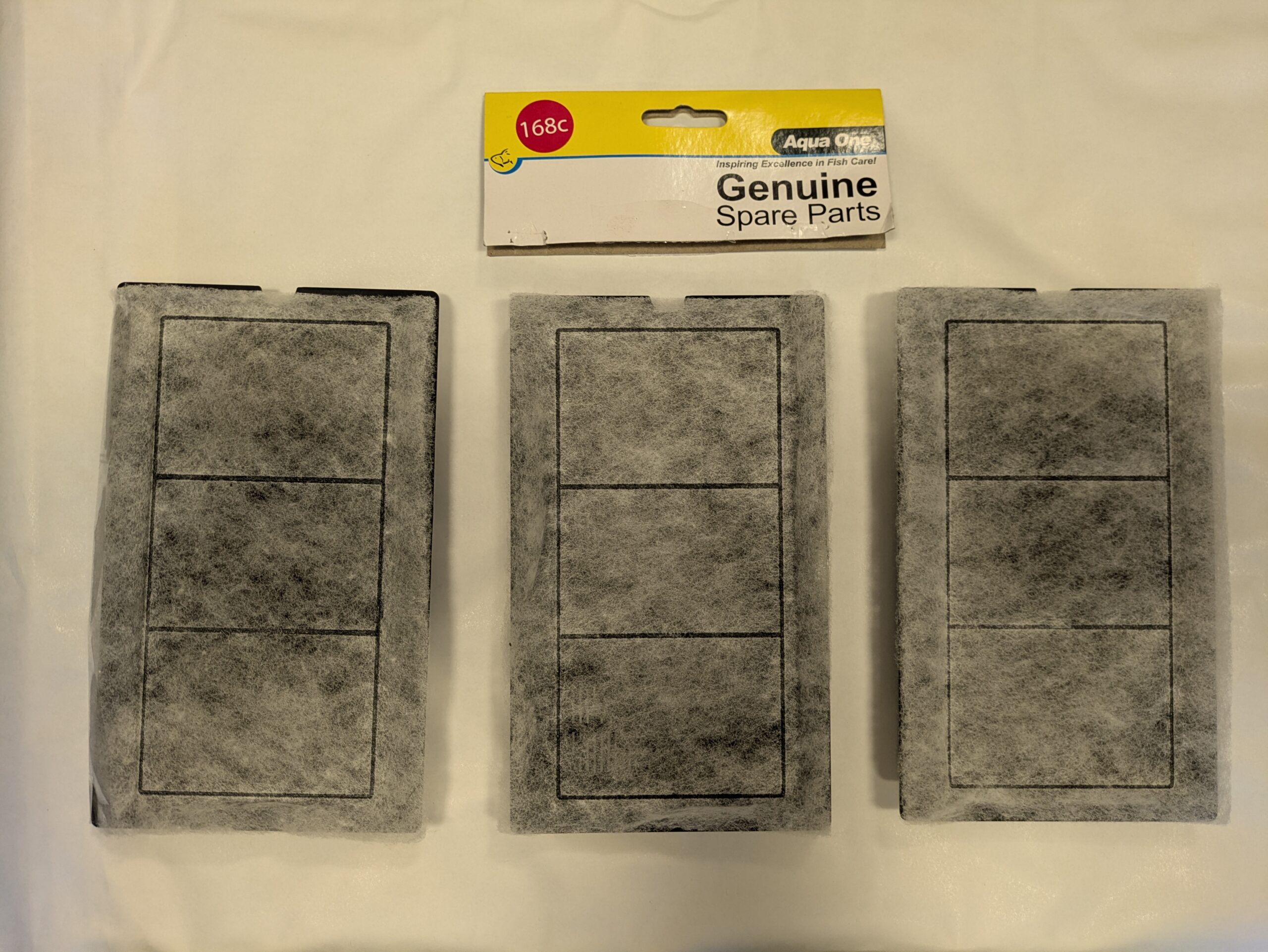 Aqua One 168c Carbon Cartridge Pack for LifeStyle 127 and LifeStyle Classic 125  (3 cartridges - one complete change)