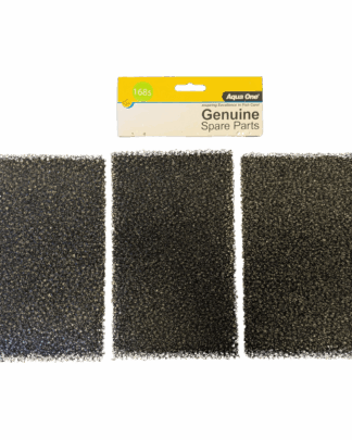 Aqua One 168s Sponge Filter pack for LifeStyle 127 and LifeStyle Classic 125  (3 pieces - one complete change)